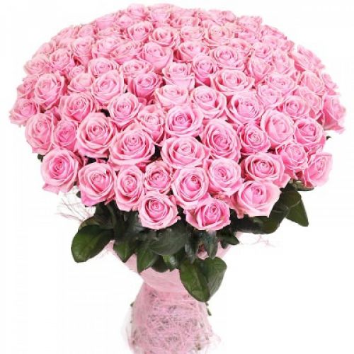Розовые розы с доставкой на дом по Ильинке